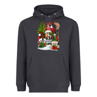 Smoke christmas gnome truck Heavyweight Hoodie - BundleAndBundleShop