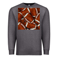 Charcoal Heather american football seamless pattern Premium Sweatshirt - BundleAndBundleShop