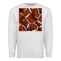 Oatmeal Heather american football seamless pattern Premium Sweatshirt - BundleAndBundleShop