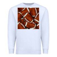 White american football seamless pattern Premium Sweatshirt - BundleAndBundleShop