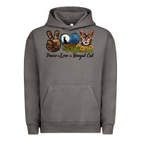 Pigment Tornado Peace Love Bengal Cat Head Urban Hoodie - LillyAllenDesigns