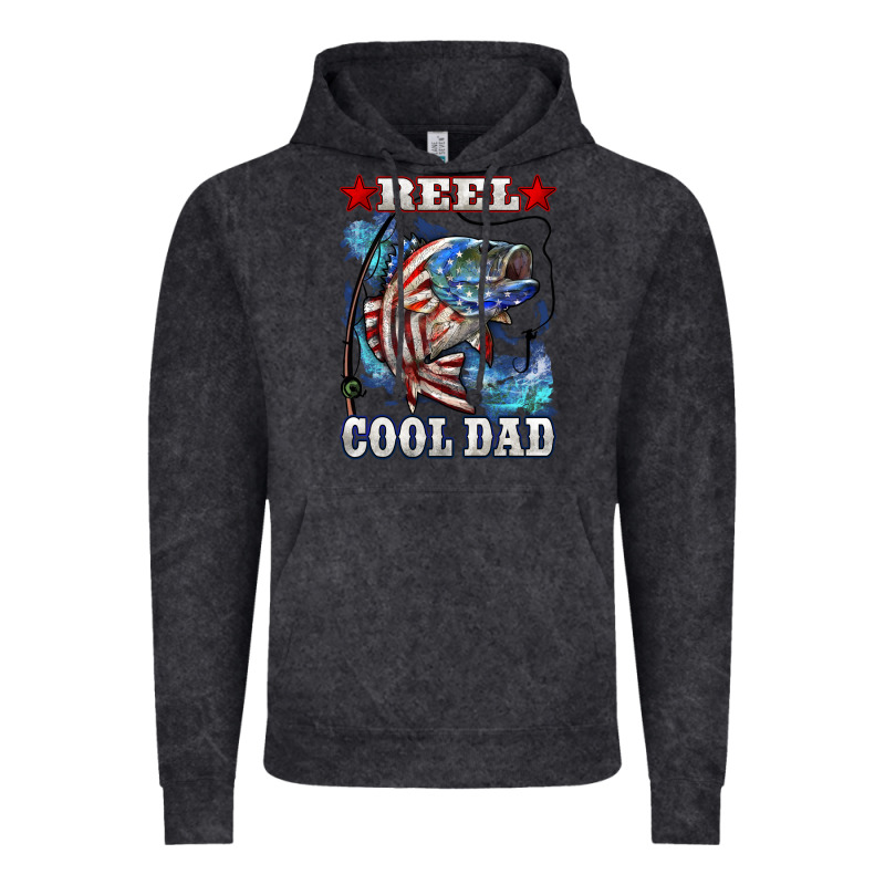 Reel Cool Dad Bass 4th Of July Vintage Hoodie by LillyAllenDesigns | Teevron