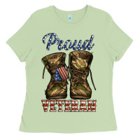 Matcha proud veteran camo shoes Ladies Tee - Jasminsmagicworld