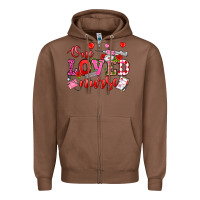 Chestnut one loved nurse valentine's day Zipper Hoodie - OliviaCreatesArt