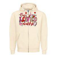 Sandshell one loved nurse valentine's day Zipper Hoodie - OliviaCreatesArt