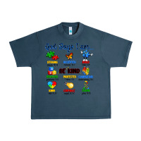 Midnight Navy god says i am autism Urban Heavy Tee - Artiststas