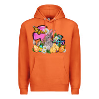 Carrot Easter rabbits and cross Premium Hoodie - OliviaCreatesArt