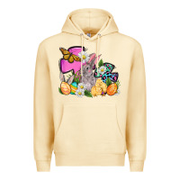 Pina Colada Easter rabbits and cross Premium Hoodie - OliviaCreatesArt