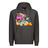 Smoke Easter rabbits and cross Premium Hoodie - OliviaCreatesArt