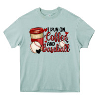 Arona i run on coffee and baseball Heavy Core Tee - MaliasSmallBusiness