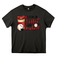Asphalt i run on coffee and baseball Heavy Core Tee - MaliasSmallBusiness