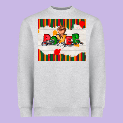 Juneteenth Black Power Heavyweight Sweatshirt Designed By Tumblerdesignbyshophia