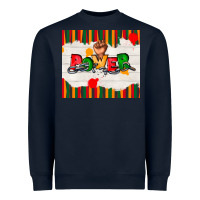 Navy juneteenth black power Heavyweight Sweatshirt - TumblerDesignByShophia