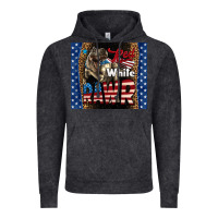 Vintage Black Western Red White Rawr Dinosaur Vintage Hoodie - LillyAllenDesigns