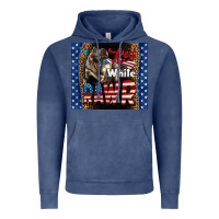 Vintage Denim Western Red White Rawr Dinosaur Vintage Hoodie - LillyAllenDesigns