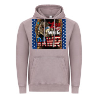 Western Red White Rawr Dinosaur Vintage Hoodie | Teevron