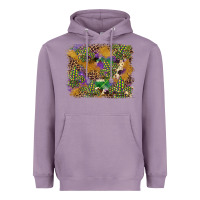 Lavender mardi gras plaid purple glitter cowhide  leopard Heavyweight Hoodie - FaDigitalArtStudio