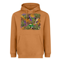 Meerkat mardi gras plaid purple glitter cowhide  leopard Heavyweight Hoodie - FaDigitalArtStudio