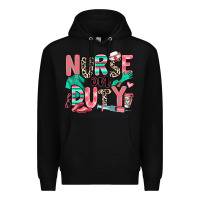 Black nurse on duty Premium Hoodie - RanaPortraitStore
