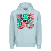 Blue Mist nurse on duty Premium Hoodie - RanaPortraitStore