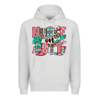 Dove Grey nurse on duty Premium Hoodie - RanaPortraitStore