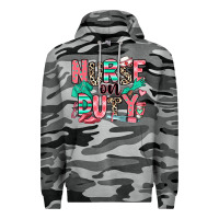 Slate Camo nurse on duty Premium Hoodie - RanaPortraitStore