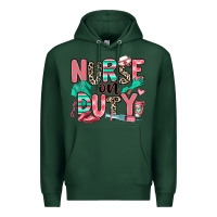 Sports Green nurse on duty Premium Hoodie - RanaPortraitStore