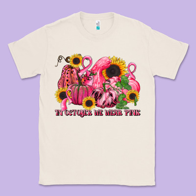 In October We Wear Pink Classic Tee Designed By Lillyallendesigns