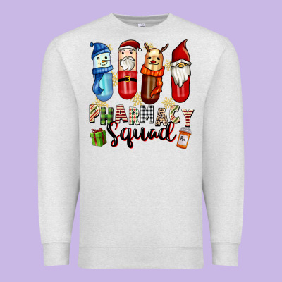 Pharmacy Squad Christmas Premium Sweatshirt Designed By Fadigitalartstudio