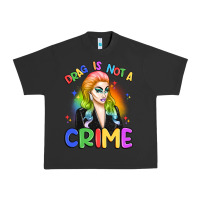 Pigment Black drag is not a crime Urban Heavy Tee - Artiststas