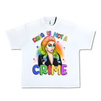 White drag is not a crime Urban Heavy Tee - Artiststas