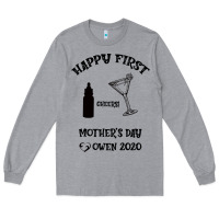 Heather Grey Happy Fırst Cheers Mother's Day Owen 2020 Long Sleeve Tee - Bettercallsaul