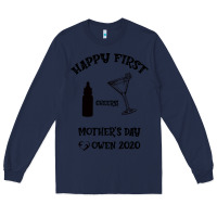 Navy Happy Fırst Cheers Mother's Day Owen 2020 Long Sleeve Tee - Bettercallsaul