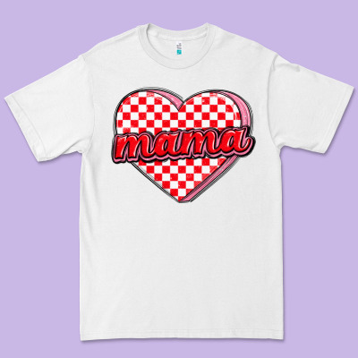 Valentine Mama Premium Tee Designed By Maliassmallbusiness