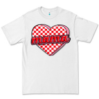 White valentine mama Premium Tee - MaliasSmallBusiness
