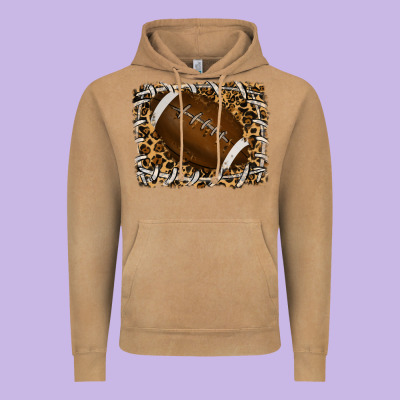 Leopard American Football Backround Vintage Hoodie Designed By Ranaportraitstore