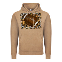 Vintage Coffee leopard american football backround Vintage Hoodie - RanaPortraitStore