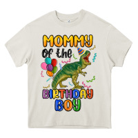 Cream mommy of the birthday boy Heavy Core Tee - MaliasSmallBusiness