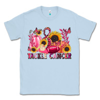 Dusty Blue tackle cancer Classic Tee - LillyAllenDesigns