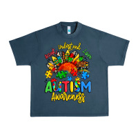 Midnight Navy accept understand love autism awareness Urban Heavy Tee - Artiststas