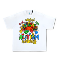 White accept understand love autism awareness Urban Heavy Tee - Artiststas