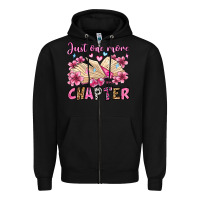 Black just one more chapter valentine's day olivia Zipper Hoodie - OliviaCreatesArt