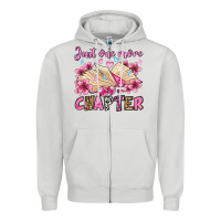 Dove Grey just one more chapter valentine's day olivia Zipper Hoodie - OliviaCreatesArt