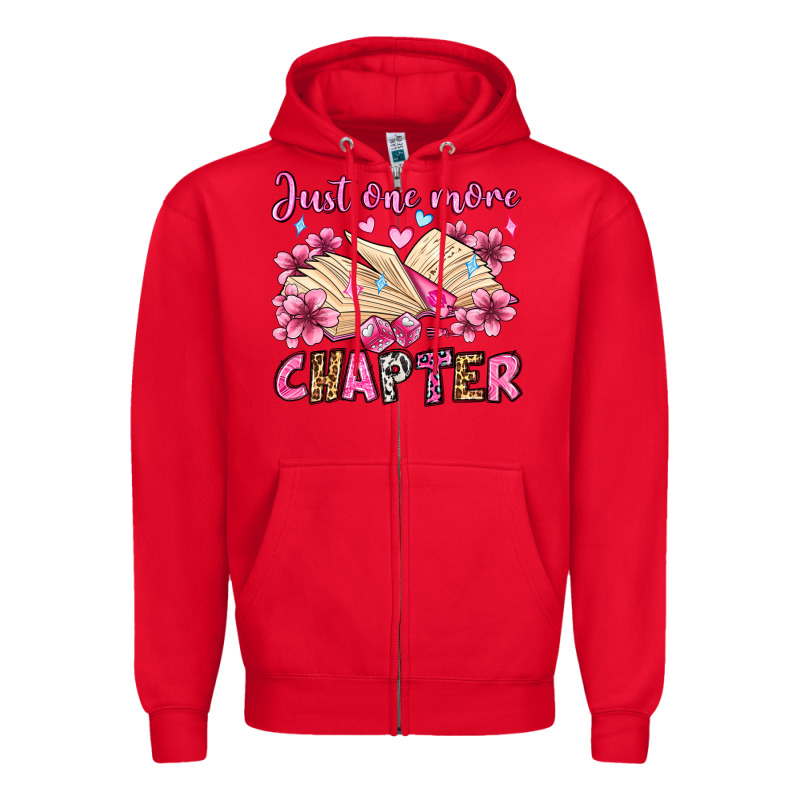 Just One More Chapter Valentine's Day Olivia Zipper Hoodie by OliviaCreatesArt | Teevron