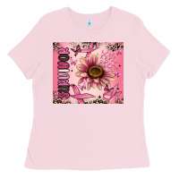 Bubblegum Pink breast cancer survivor Ladies Tee - MaliasSmallBusiness