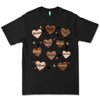 Black black history month hearts Premium Tee - MaliasSmallBusiness