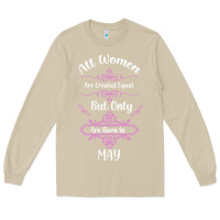 Mushroom all women are created equal but only the smartest are born in may Long Sleeve Tee - Bettercallsaul