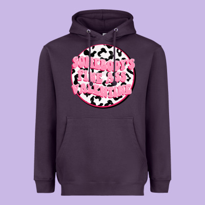Somebody's Fine Ass Valentine Heavyweight Hoodie Designed By Fadigitalartstudio