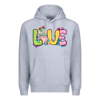 Heather Grey Easter Day Love Easter gnome Premium Hoodie - OliviaCreatesArt