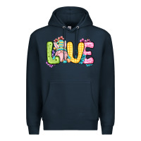 Navy Easter Day Love Easter gnome Premium Hoodie - OliviaCreatesArt
